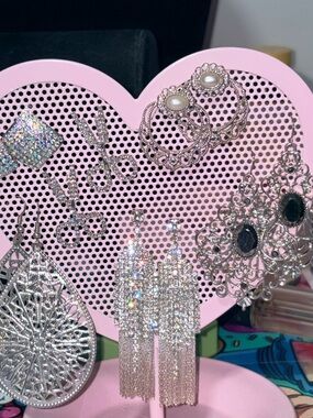 Silver Statement Earrings 6